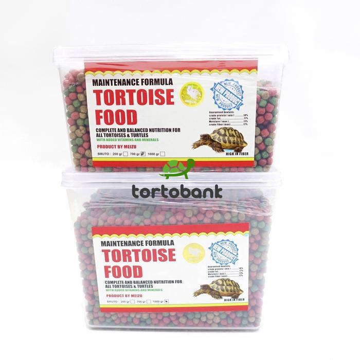 Meizu Tortoise Food 700Gr - Pelet Kura Sulcata Pardalis Aldabra Indian Star Burmese Star Redfoot