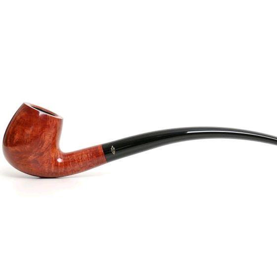 OBRAL SAVINELLI PIPE CHURCHWARDEN 601 Bent Billiard with long tapered stem brown smooth finishing