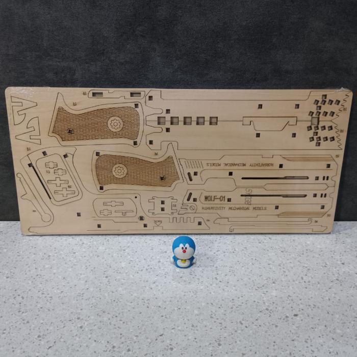 Mainan Puzzle Rakit Kayu Karet Rubber Band Gun DIY Woodworking Craft