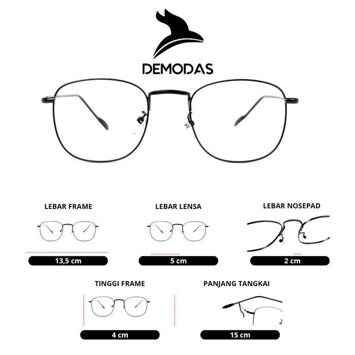 TERMURAH DEMODAS Kacamata Photochromic Demodas Normal Silinder Minus Pria Wanita DG8261 Anti UV &
