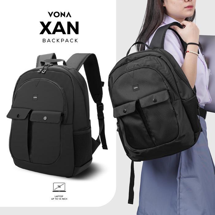 ASLI VONA Xan Backpack - Tas Ransel Laptop Pria Tas Pria READY STOCK