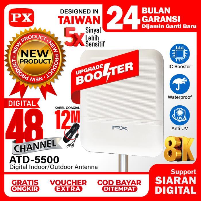 Antena TV Digital Indoor Outdoor Booster Antena TV Digital STB TV Digital Tabung Antena Digital