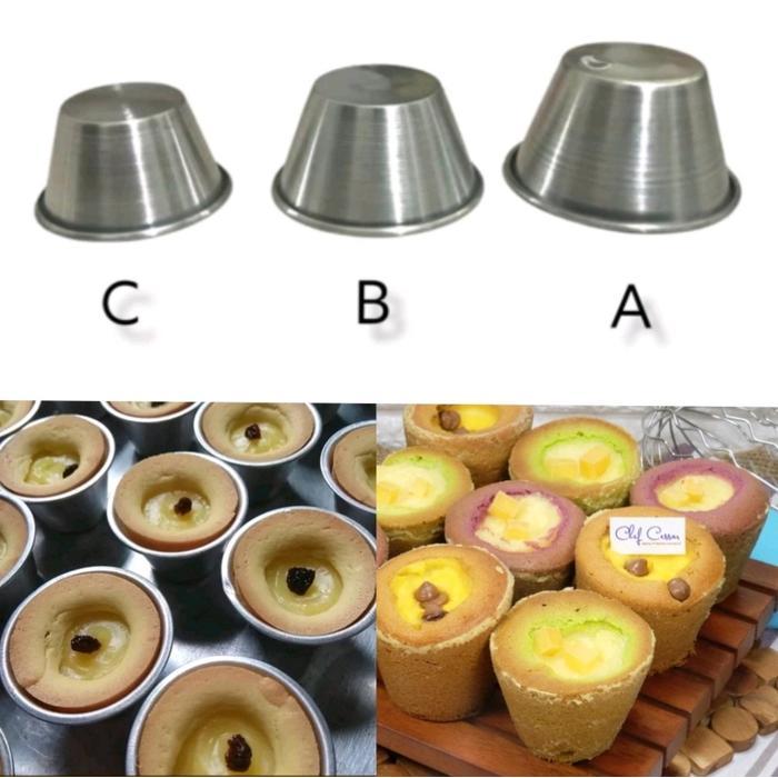 Loyang Cetakan Kue Putu Belanda Loyang Muffin Alumunium Press *