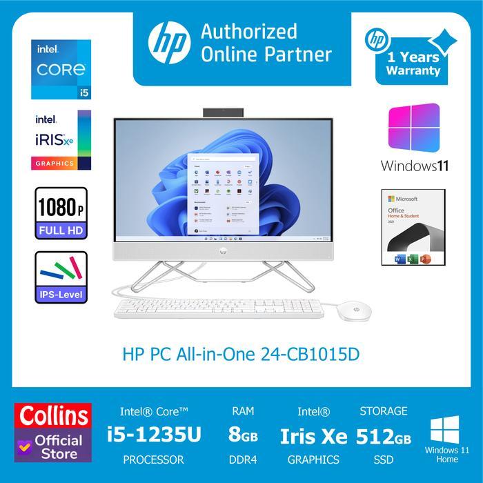 HP PC ALL IN ONE 24-CB1015D i5-1235U 8GB 512GB 23.8" IPS FHD W11 OHS