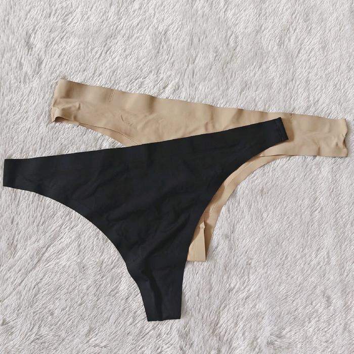 Diskon Seamless Tissiu panties thong in basic nude color New