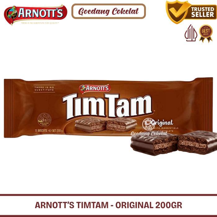 Tim Tam Arnott'S Import Australia 200G - Biskuit Coklat Tebal Snack Aussie Mewah Premium Halal
