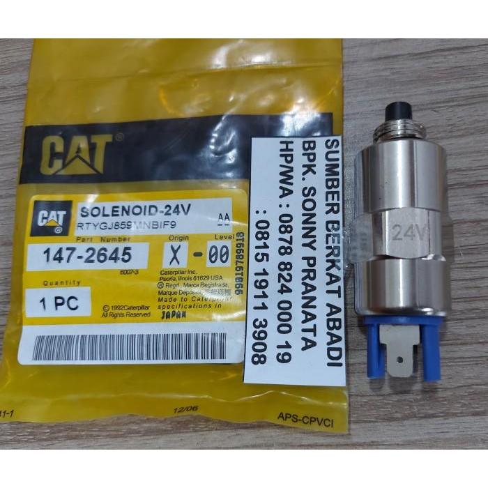Solenoid 24Vdc 147-2645 1472645 147 2645 For Caterpillar Ca1472645 Ready