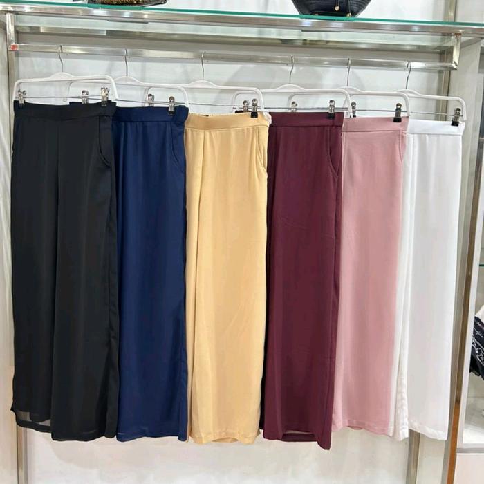 Celana Palazzo Wanita MANDJHA Danella Pants by IVAN GUNAWAN - Ukuran S, Warna Pink