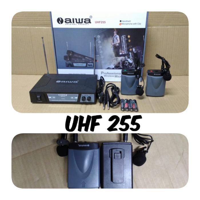 Mic Wireless Aiwa Uhf 255 ( 2 Clip On)