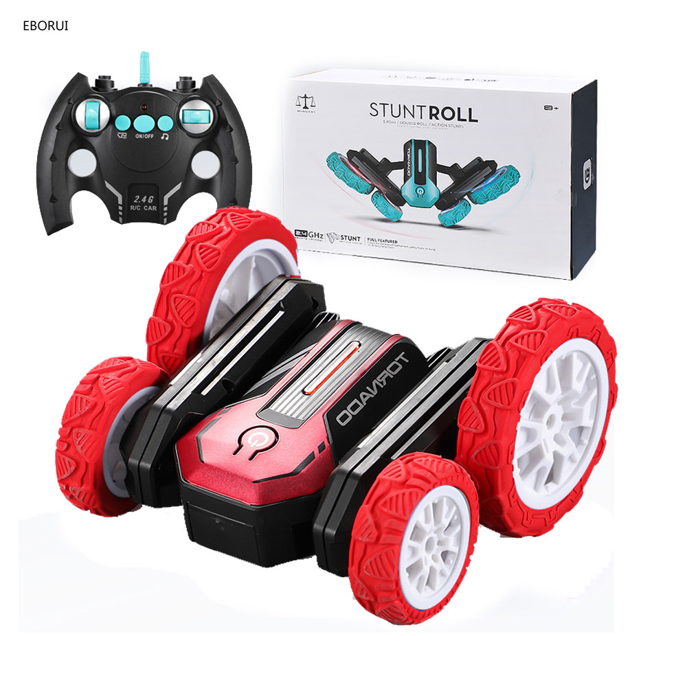 EBORUI RC Car 2.4Ghz 4WD RC Stunt Car Remote Control Race Car Double