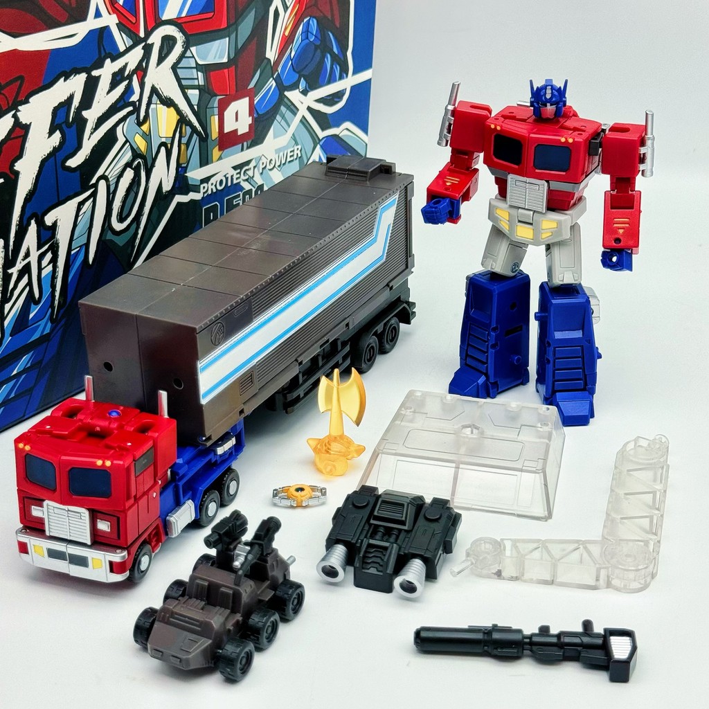 Jinbao 2001 Small Scale O.P Pillar Commander Transformation Toy Original Color Belt Carriage Model H