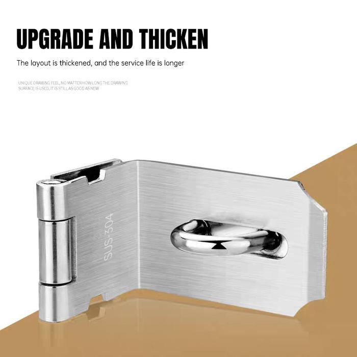 HOT4 Inch/5 Inch Overpal Siku Kecil / Kunci Pintu Overpal SUS 304 Stainless Overval Gembok Plat Siku