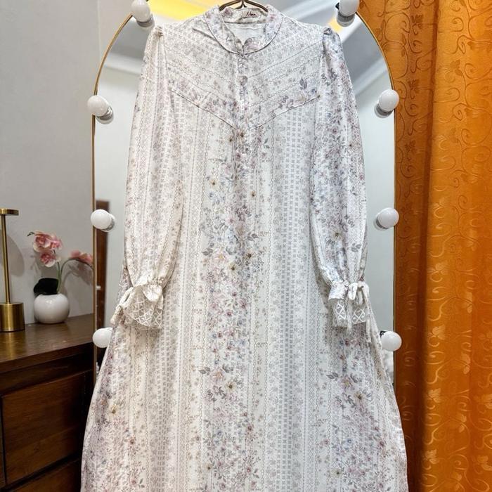 Aleza Dress Gamis Muslim Rayon Jaguard Pasti Promo