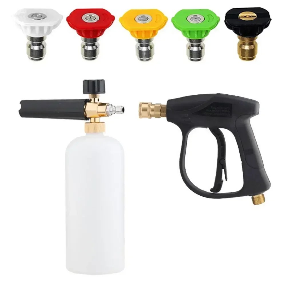 Pressure Washer 1/4 "Snow Foam gun Water gun Quick release M22-14MM aluminum motorcycle accessories 