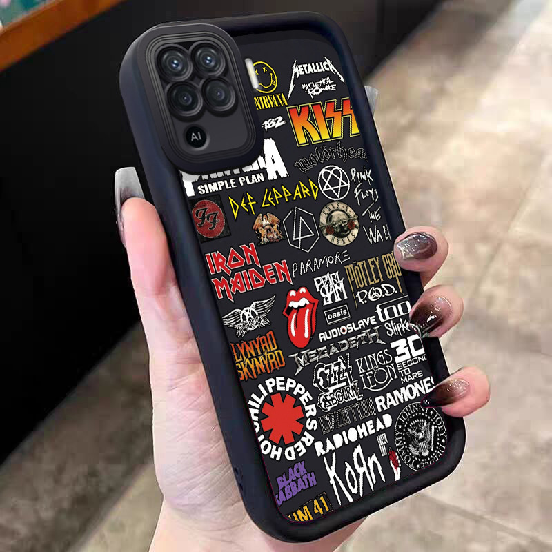 Casing Hp untuk OPPO A94 F19 Pro Reno 5F Reno 5 Lite Case Racing Sticker Band Kasing silikon Cesing 