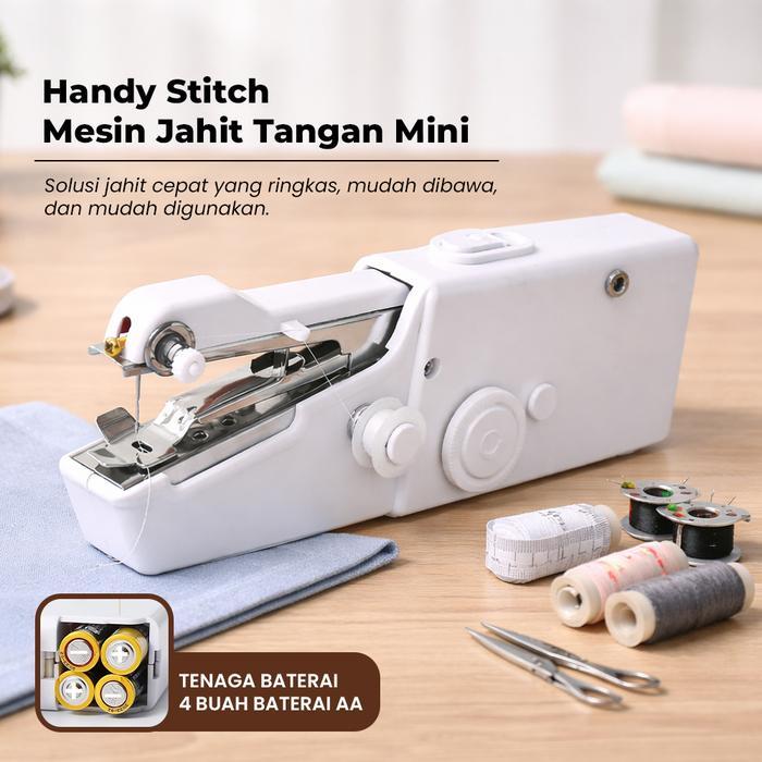 KR Handy Stitch Mesin Jahit Tangan Mini Sewing Dengan Baterai
