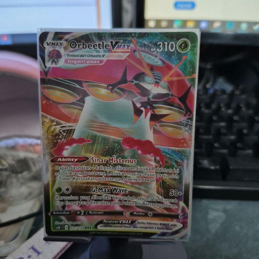 Orbeetle VMAX RRR sc3b 031/158 Kartu Pokemon TCG Indonesia Trading Card Game