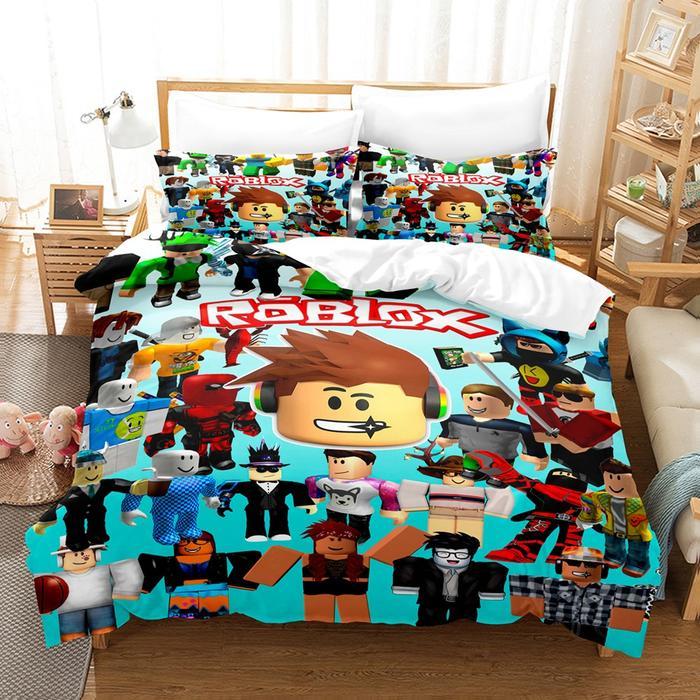 Sprei Katun Minecraft Roblox / Selimut / Sarung Bantal