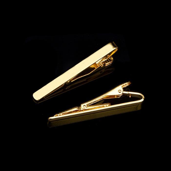 Houseofcuff Jepit Dasi Pin Tie Penjepit Dasi Polos Warna Gold Emas