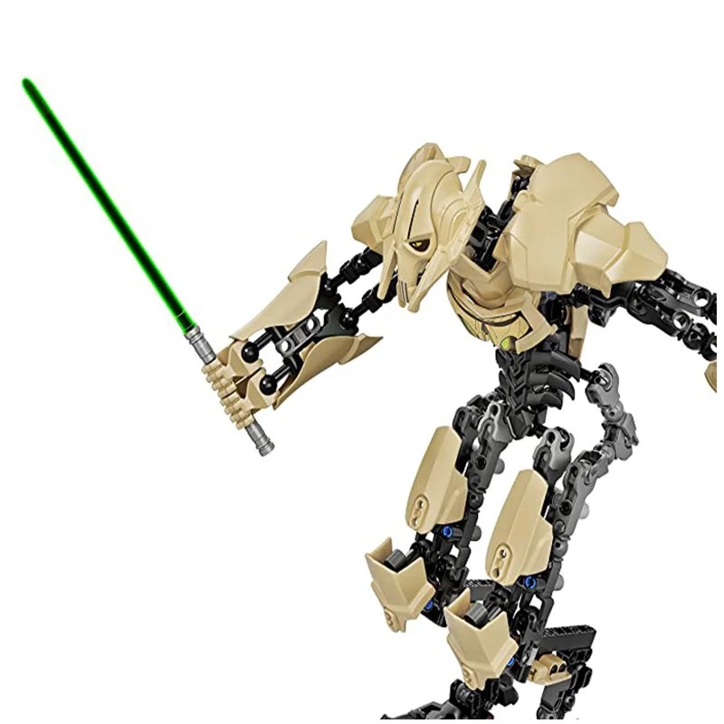 32cm Ksz714 Star Toy Anime General Robot Grievous With Lightsaber Hilt Combat Wea Model Building