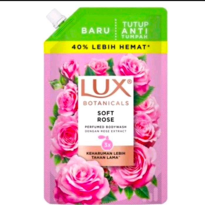 Lux Body Wash Soft Rose 800Ml Refill Dan Pump 500Ml
