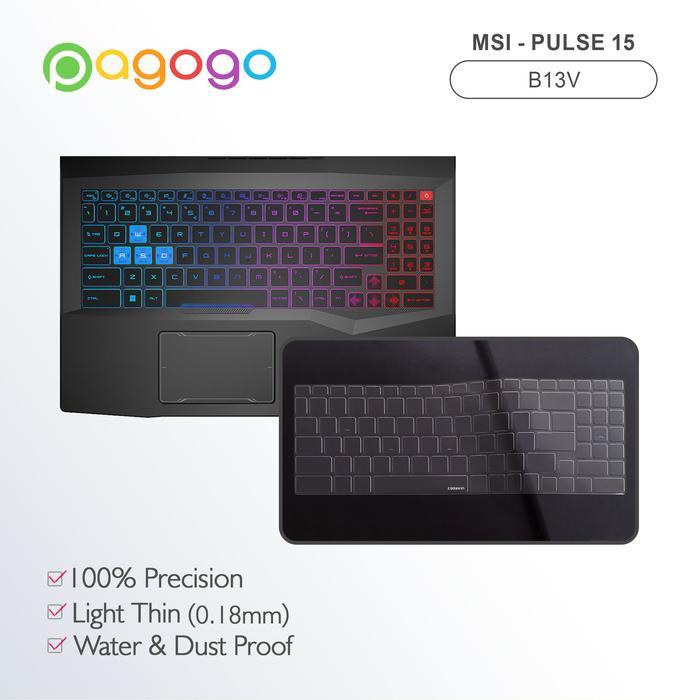 Skin Keyboard Protector Msi Pulse 15 B13V B13VFK B13VGK Cooskin Bening