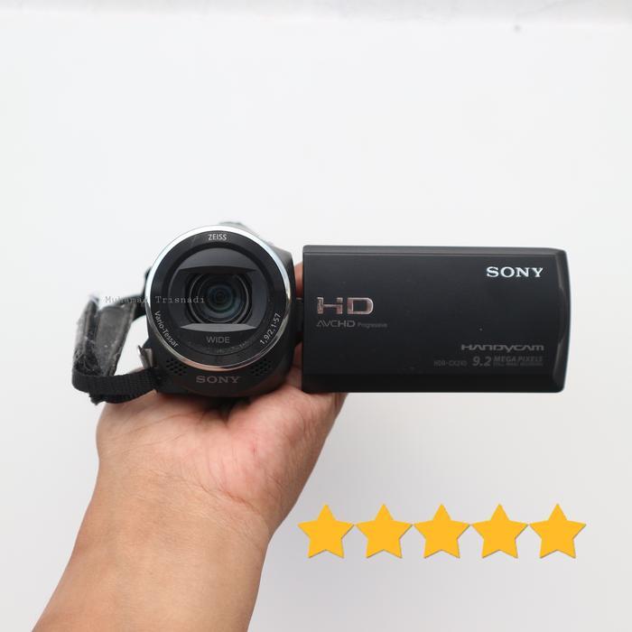 Handycam Camcorder Sony CX 240 E CX 240E FullHD 54x Zoom 9.2 MP HDMI Hitam Murah