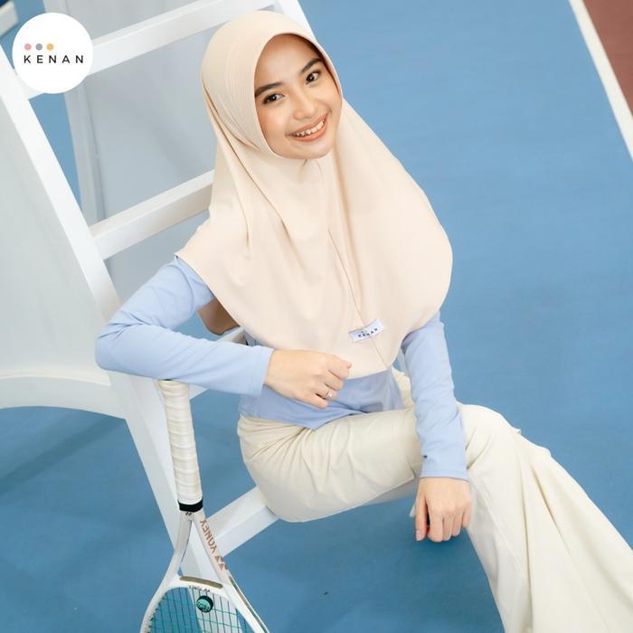 Kenan Hijab-Dzevadaa Instan Matt Jersey Size M Bergo Busa Jilbab Nyaman Kerudung Simple Muslim