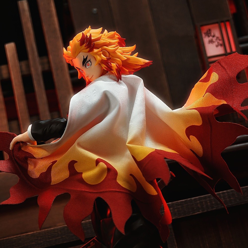 Demon Slayer 1/12 Male Soldier Anime BUZZmod Kyojuro Rengoku Flame Hashira Cape Cloak For 6in Action