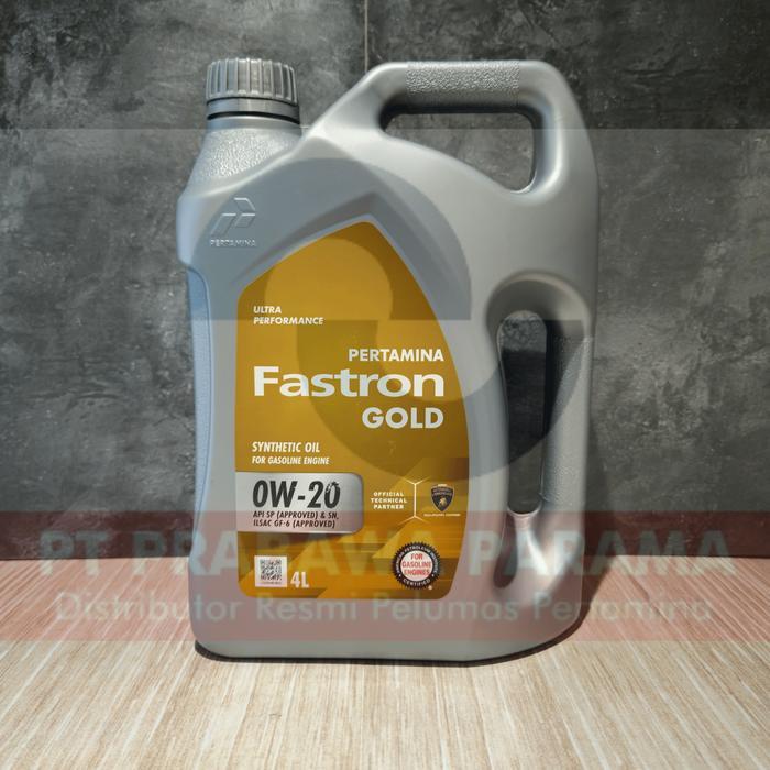 Pertamina Fastron Gold 0w-20 4 Liter/1 Galon - Oli Mobil Original