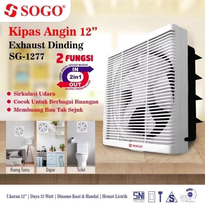 PROMO EXHAUST FAN DINDING 12 INCH / HEXOS FAN DINDING 12"