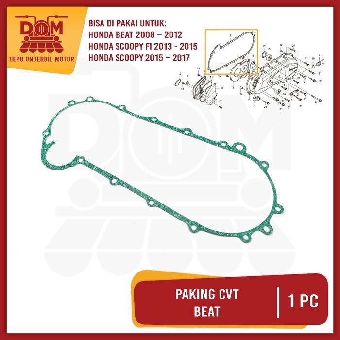 Sale Paking Cvt Beat Karbu (Psp) Gasket Packing Ajs Perpak Bak Blok Block Cvt Baut Motor Motorcycle