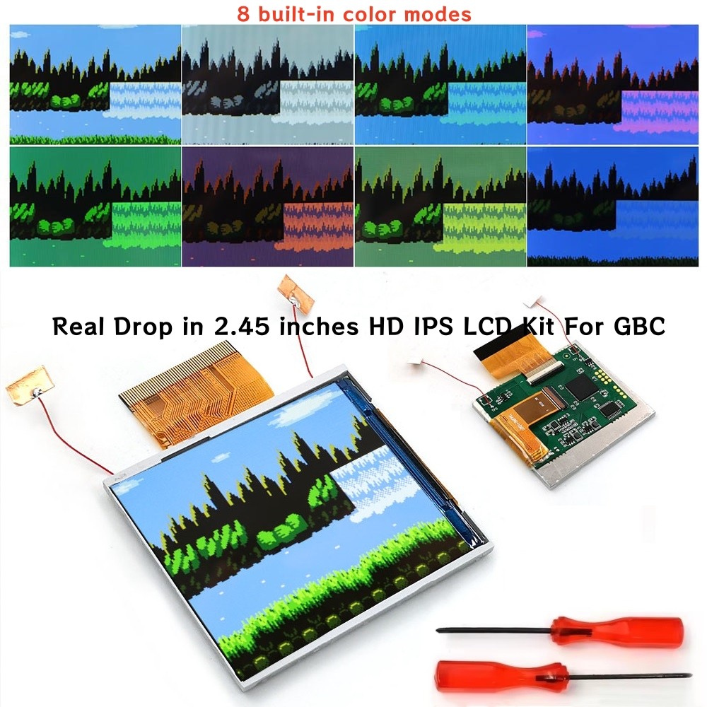 Hispeedido 2.45 Inches Drop in IPS LCD Display FRM ON/OFF HD Backlight LCD Screen No Need To Trim