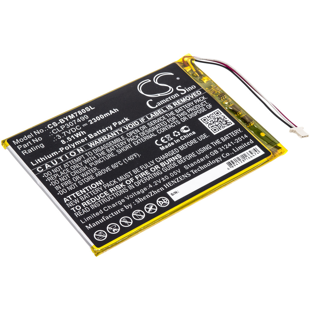CS Cameron Sino Kerui New 2300mAh Replacement Battery for likebook Mars 7.8"