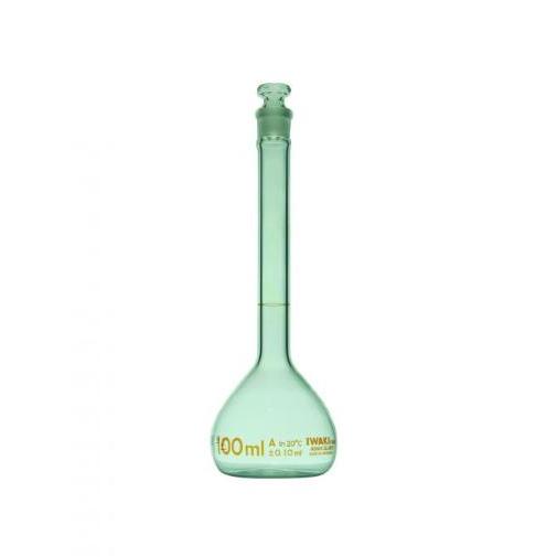 Labu Ukur 200 Ml Tutup Kaca Katalog 5640-200 Iwaki Original Class A