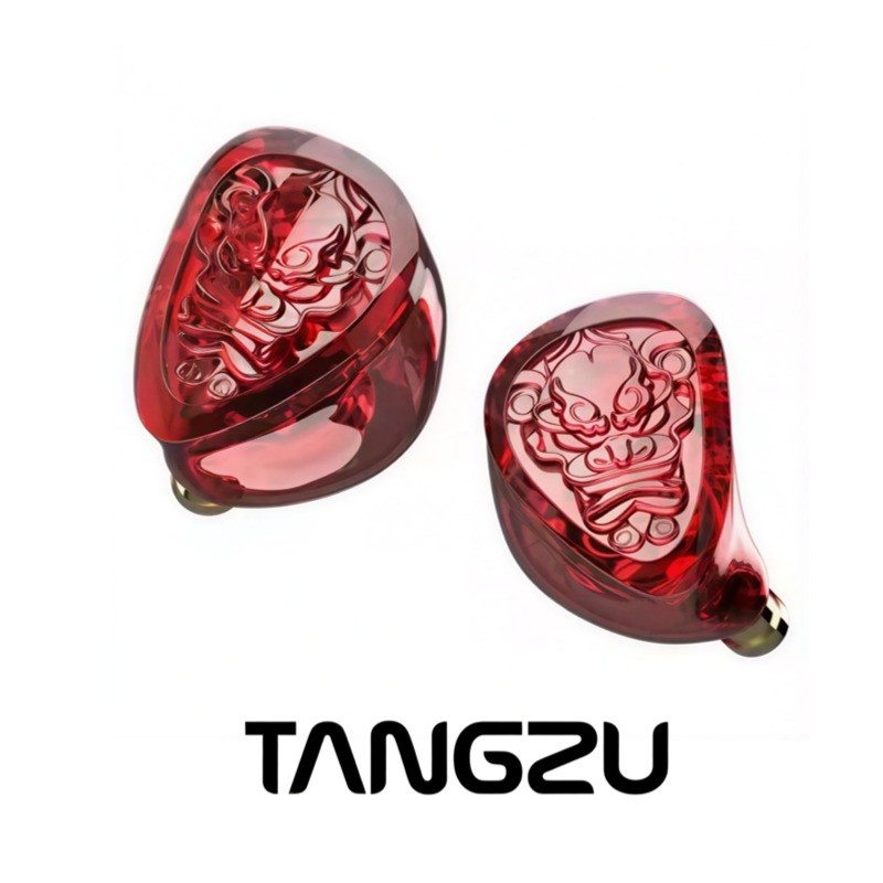 Tangzu wan er sg 2 Red Lion Edition 10mm PET Single Dynamic In-Ear Earphones with Silicone Storage