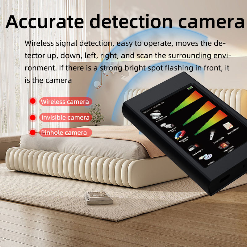 NEW Hidden Camera Detector LCD Spy Gadgets Wiretapping Bug Mini Radar Detector Spy Camera GPS GSM
