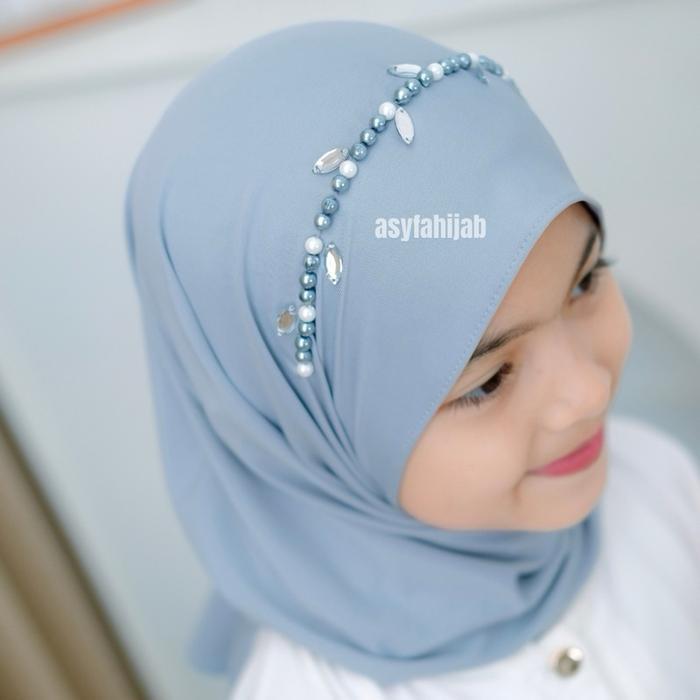 Kerudung Pasmina Anak Instan Payet Pashmina Jersey Oval Anak Payet Jilbab Kerudung Bayi Balita