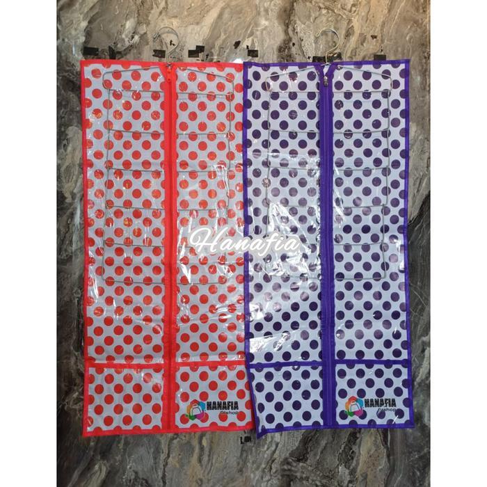 "New" HANAFIA RAK JILBAB JUMBO MOTIF BUNGA / TEMPAT HIJAB JUMBO GANTUNGAN JILBAB RAK HIJAB HANGER