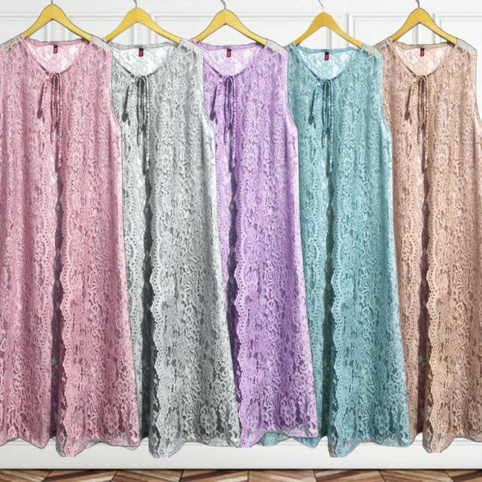Outer Brukat Clara Cardigan Jumbo Brokat Panjang Semua Ukuran Premium Luaran Pesta Kondangan Rompi