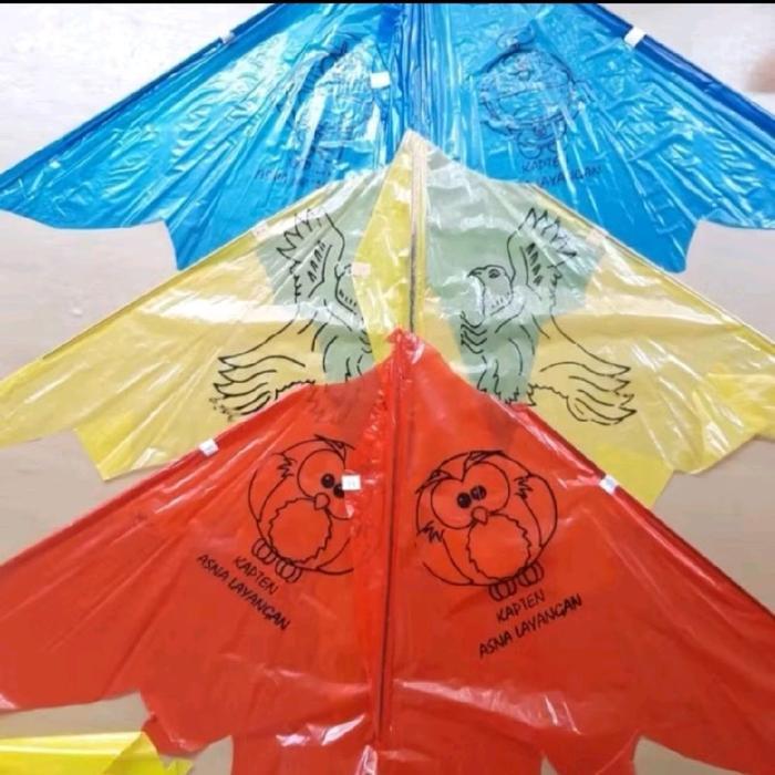 Grosir 100Pcs layangan inul plastik/ layangan lowo /kelelawar