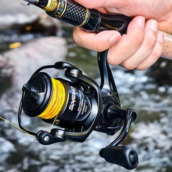 Sougayilang Reel Spinning Full Metal Barurasio Gear 5.2:1 Untuk Pancing Laut & Lurekualitas Terbaik