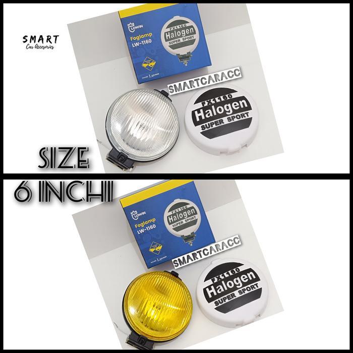 FREE ONGKIR LAMPU KABUT FOGLAMP FOG LAMP HALOGEN COMET 500 BULAT 6 INCI LW 1160 UNIVERSAL BISA COD