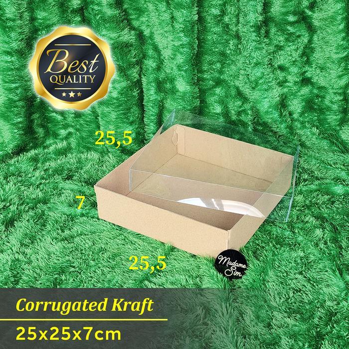 Box Mika - Dus Kue - Kotak - Kardus 25X25X7 Cm Tbk