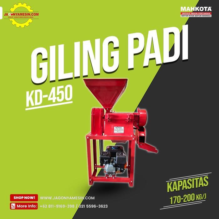 Mesin Giling Padi Giling Jagung Potable Mahkota Kd-450 - kd450+HondaGP16