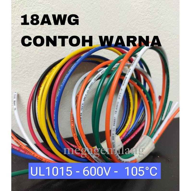 Kabel Awg 18 / Kabel 18 Awg ( 1 Roll 50 Meter )