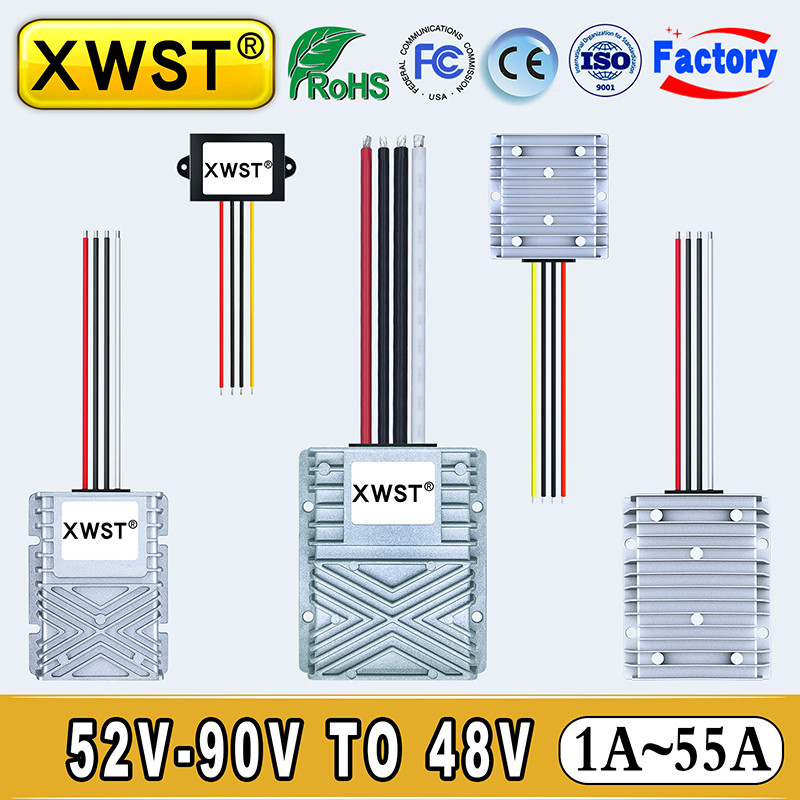 DC DC Converter 52V-90V to 48V Step Down Voltage Regulator 60V72V85V to 48V Solar Inverter