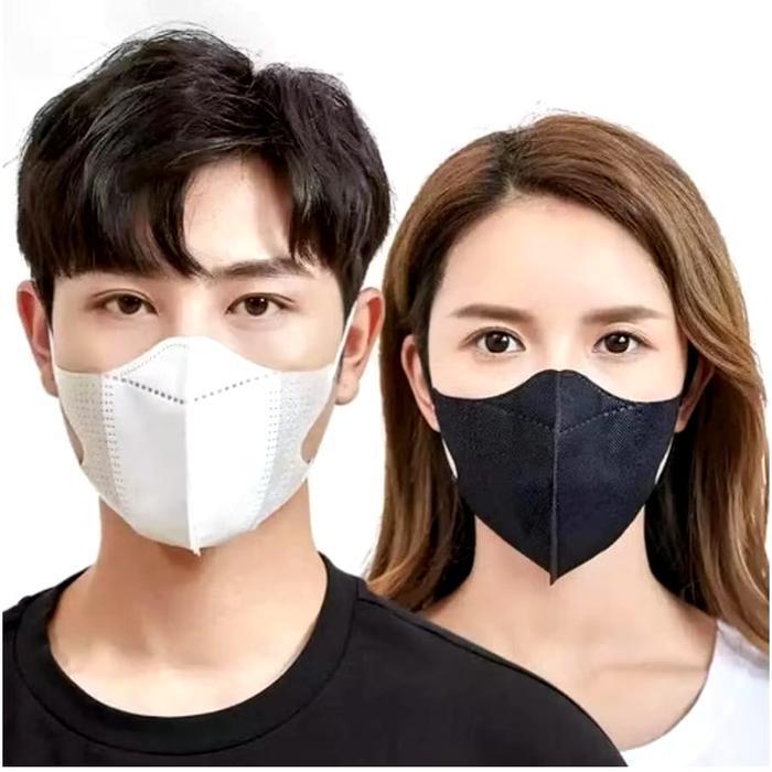 [COD] MASKER DUCKBILL 50 PCS WARNA PUTIH & HITAM / MASKER DUCKBILL (50PCS)