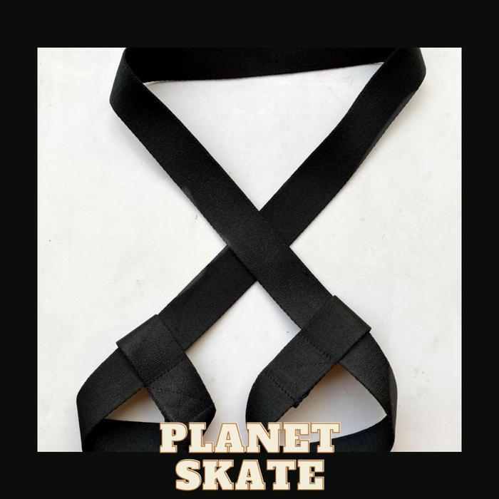 Black Skate Leash Aksesoris Roller Quad Skate Inline Skate Skateboard