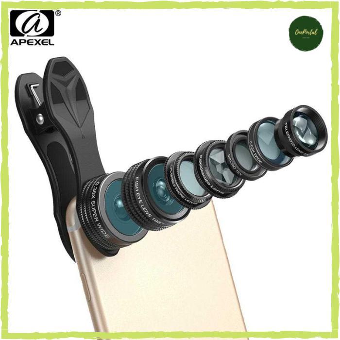 Lensa Kamera Hp Smartphone 10 in 1 Lens Fisheye Macro Wide Tele CPL Kale Filter